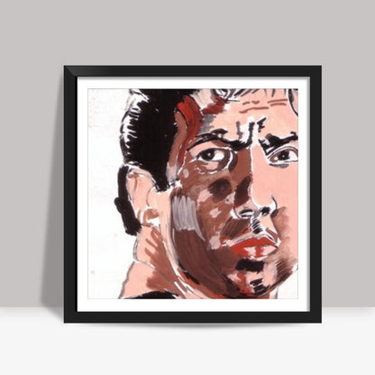 Bollywood star Sunny Deol proves that a wounded man is an angry man Square Art Prints