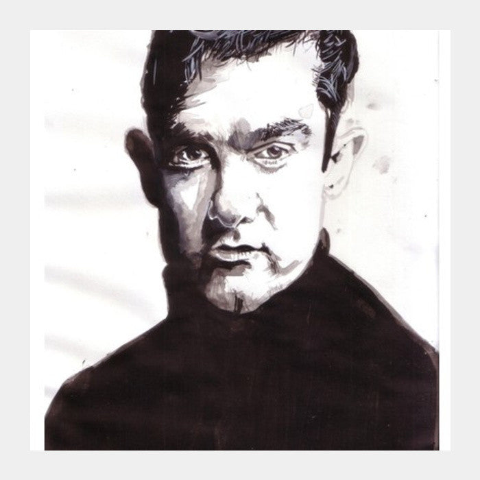 Bollywood superstar Aamir Khan reinvents himself with every role Square Art Prints