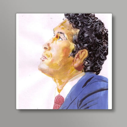 Sachin Tendulkar, the master blaster believes in looking up rather than giving up Square Art Prints