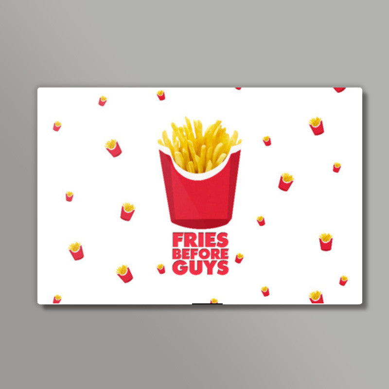 Fries Before Guys | Pattern Wall Art