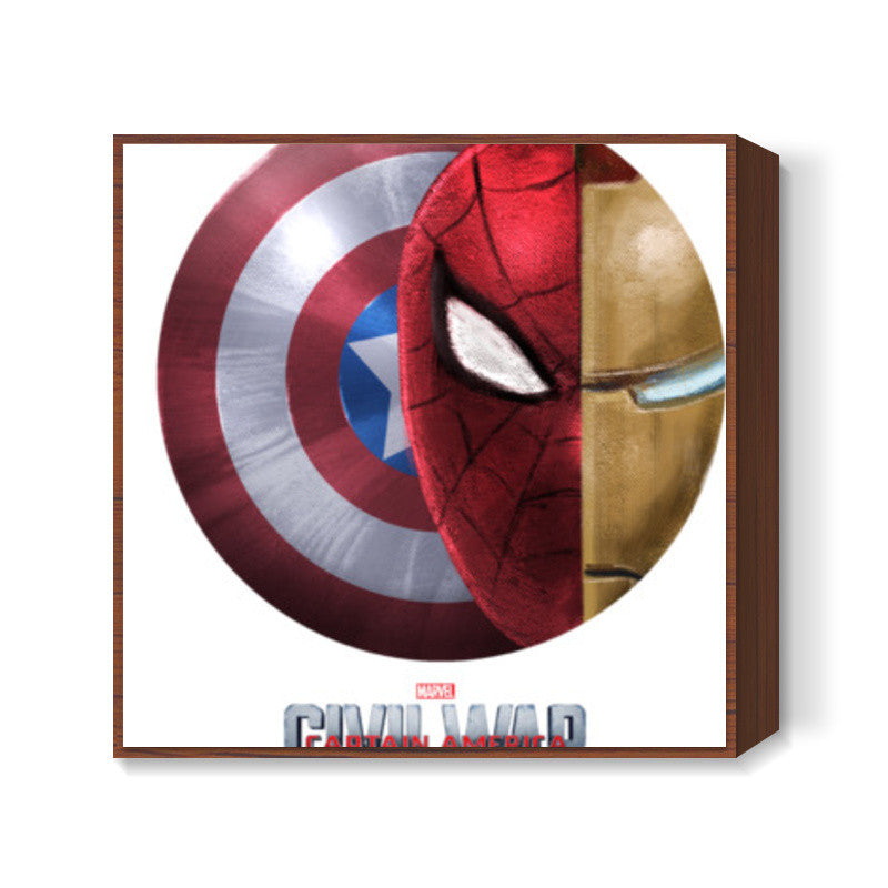 CIVIL WAR CAPTAIN AMERICA Square Art Prints