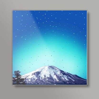 heaven Mountain Square Art Prints