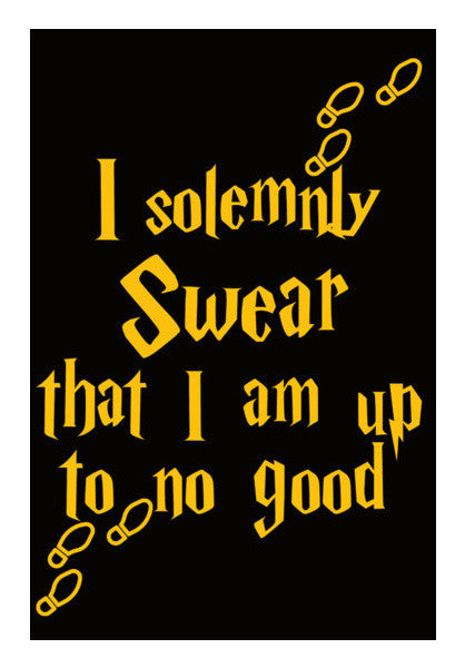 Harry Potter  I Solemnly Swear That I Am Up To No Good Art PosterGully Specials