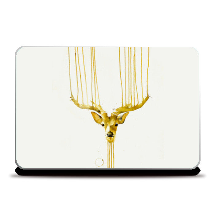 DEAR DEER CANVAS PAINTING Laptop Skins