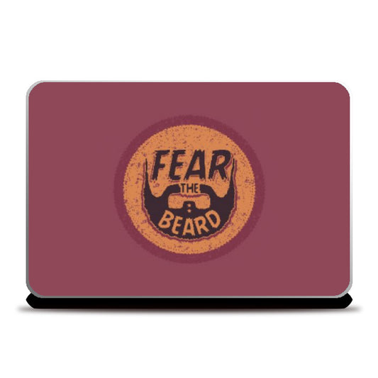 Laptop Skins, Buy Fear The Beard Printed Designer Laptop Skin Online | ChooseyArt, - PosterGully