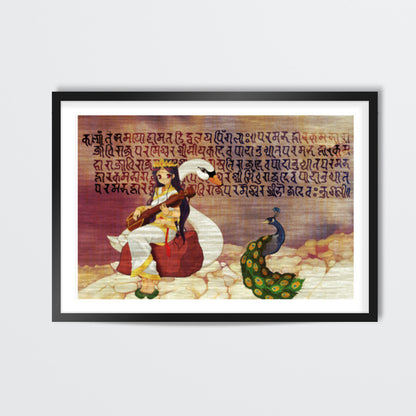 Saraswati Vintage Artwork Wall art