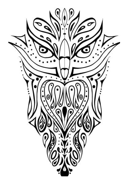 Owl Illustration Hand Drawn Art Art PosterGully Specials