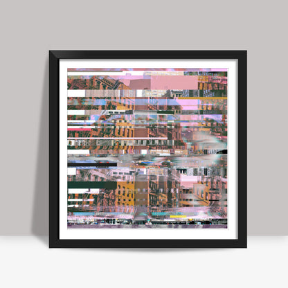 Glitch 2 Square Art Prints