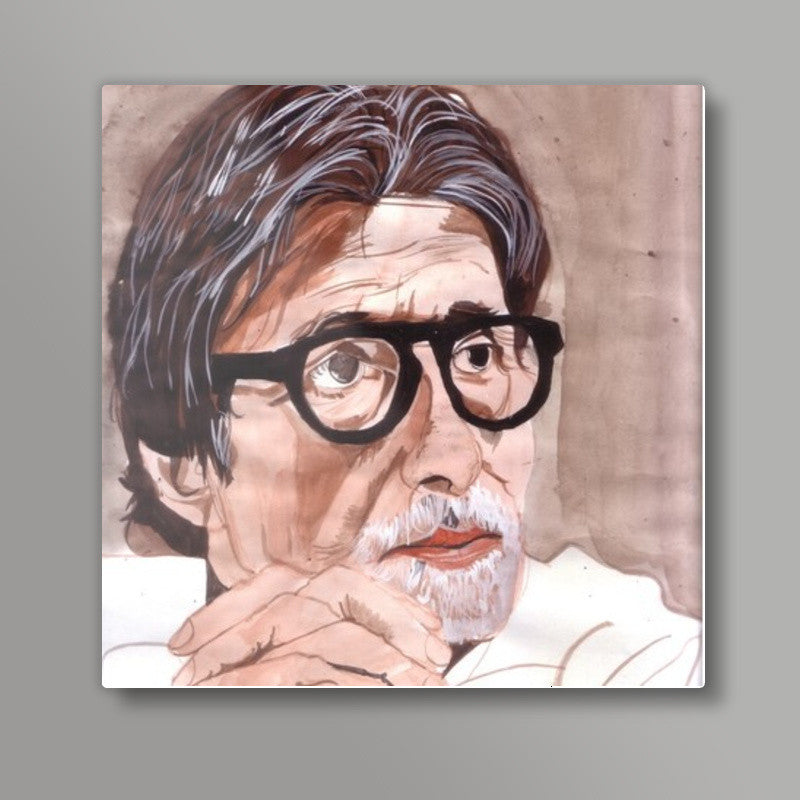 Amitabh Bachchan is one of the biggest superstars of Bollywood Square Art Prints