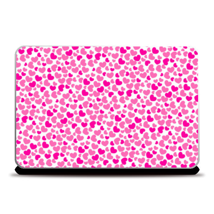 Laptop Skins, Pretty Pink Hearts Laptop Skins