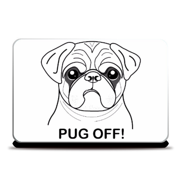 Laptop Skins, Angry Pug Laptop Skin