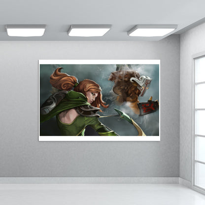 Windranger & Juggernaut- Dota 2 Wall Art