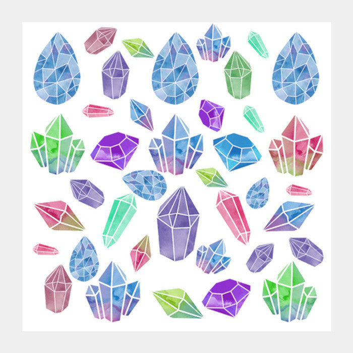 Brittle Bling Square Art Prints