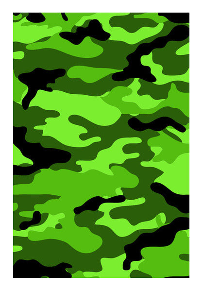 Green Camo Wall Art