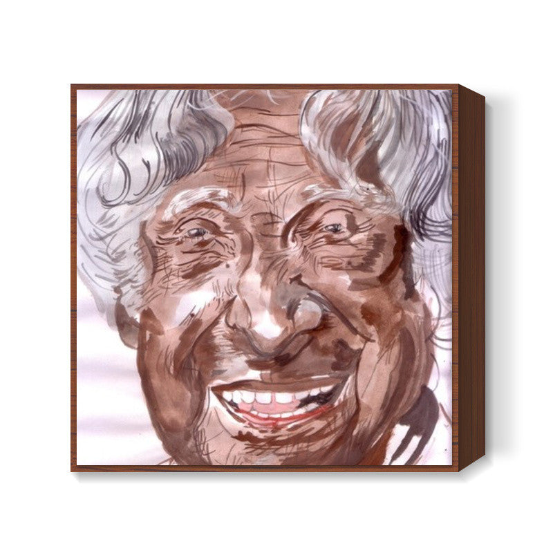 Late Dr. A P J Abdul Kalam had wings of fire Square Art Prints