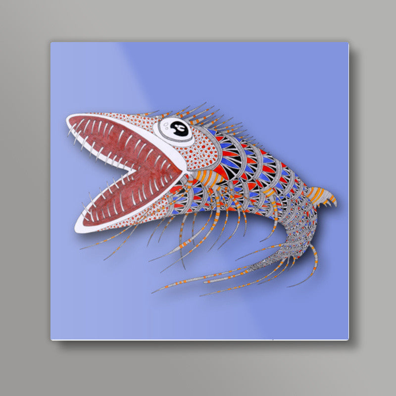 shark fish Square Art Prints