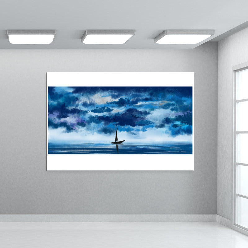 The Solitary Boat Wall Art