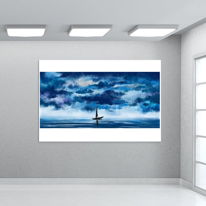 The Solitary Boat Wall Art