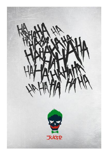 PosterGully Specials, Suicide Squad Joker Laugh - Ha Ha Ha Wall Art