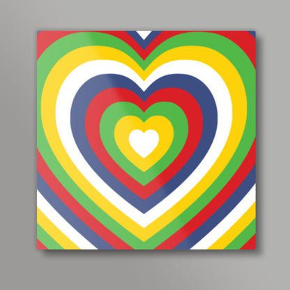 Hearts Square Art Prints