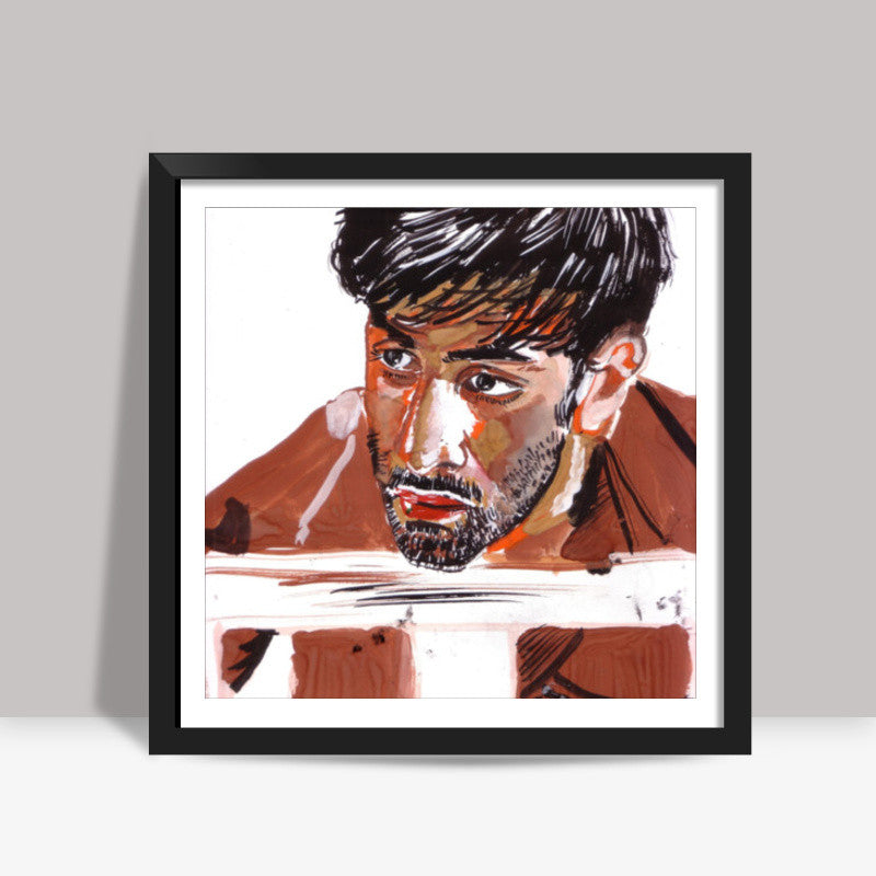 Ranbir Kapoor - the Rockstar Superstar Square Art Prints