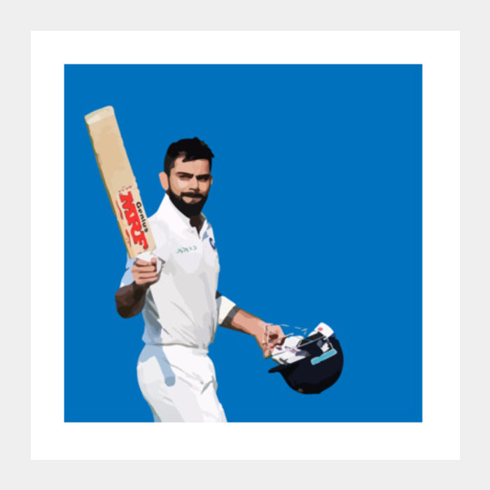 Virat Kohli - Run Machine 01 Square Art Prints