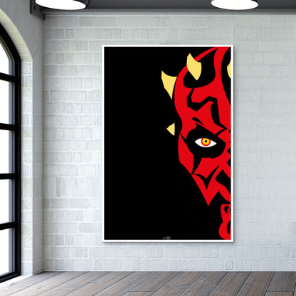 Darth Maul on the wall Art