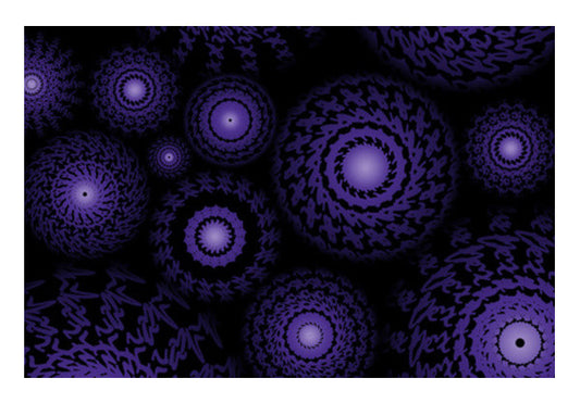 Wall Art, Purple Spirograph Wall Art