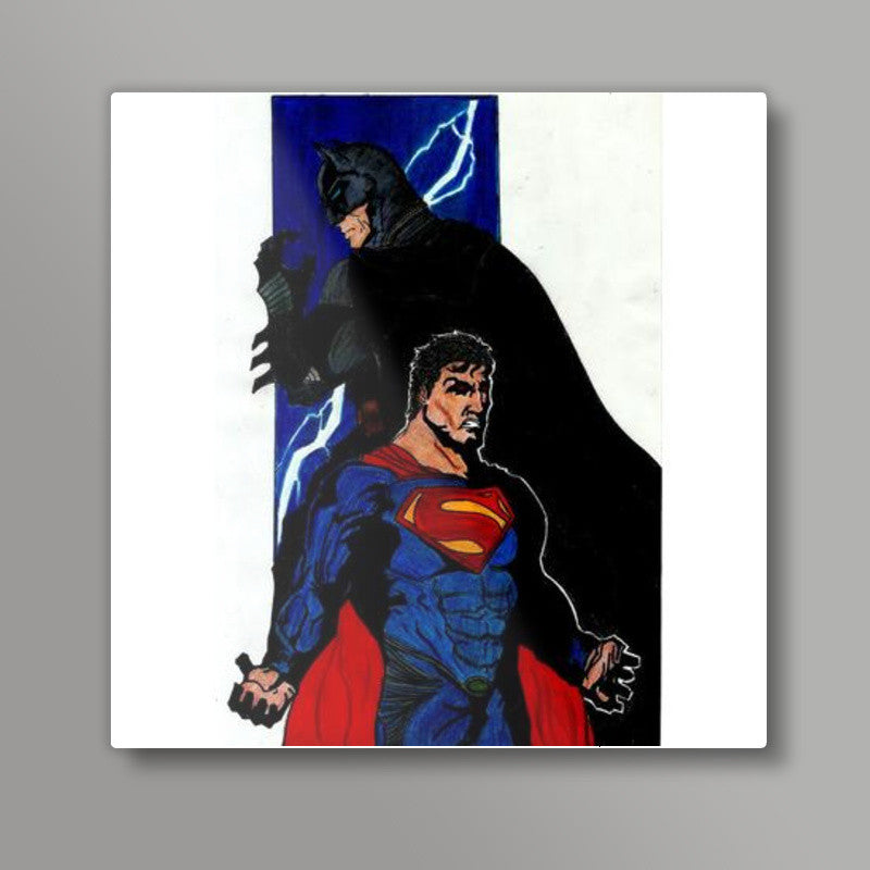 Batman V Superman Square Art Prints