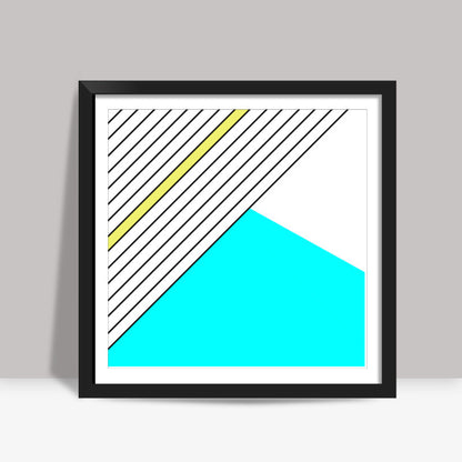 Pastel Geometry Square Art Prints