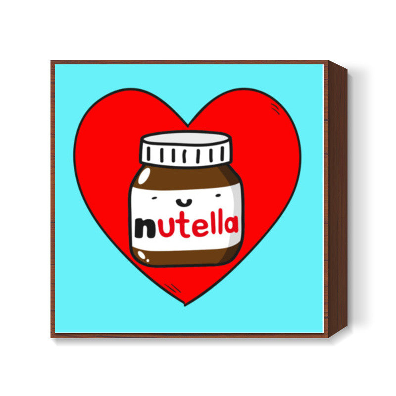 Love Nutella Square Art Prints