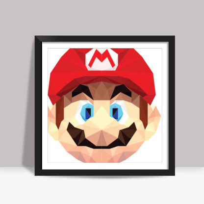 Mario Low Poly Square Art Prints