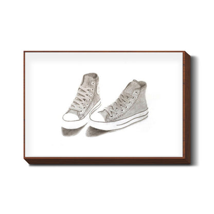 Converse Shoes Sketch  Wall Art