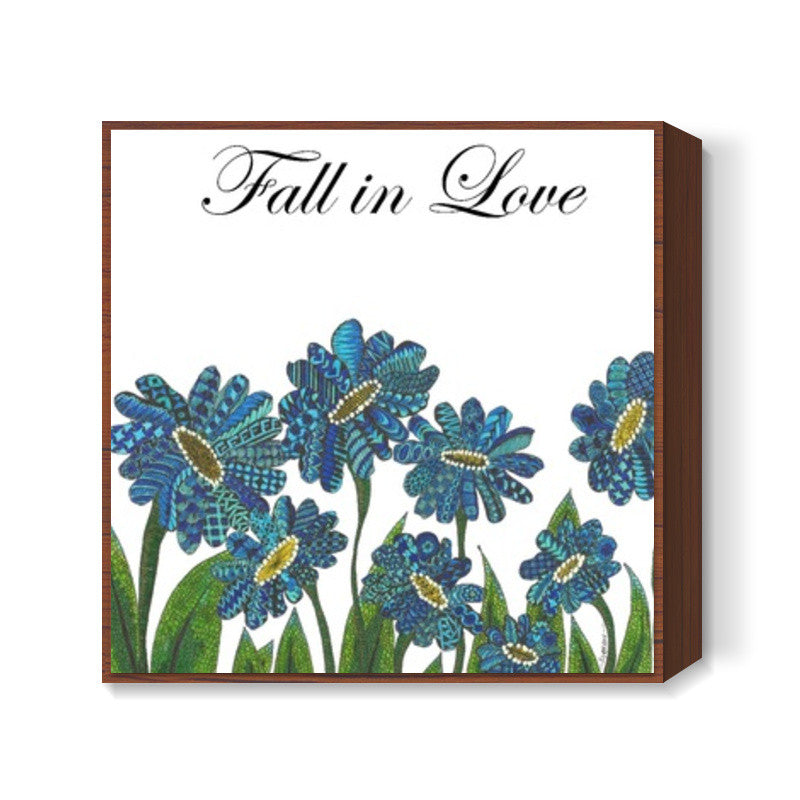 Fall In Love Square Art Print