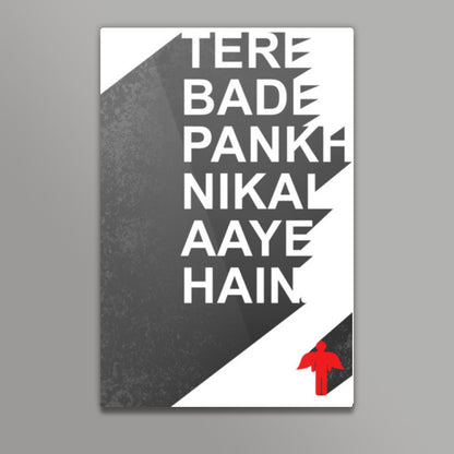 Tere Bade Pankh Nikal Aaye Hain Wall Art