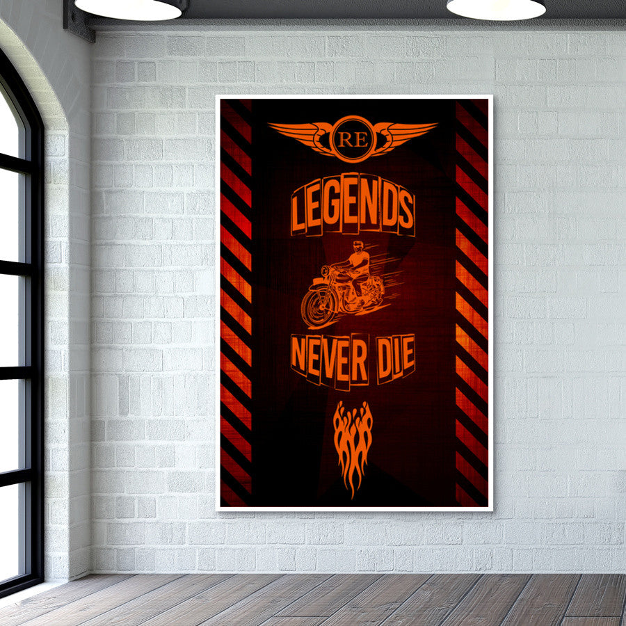 Legend Never Die Wall Art