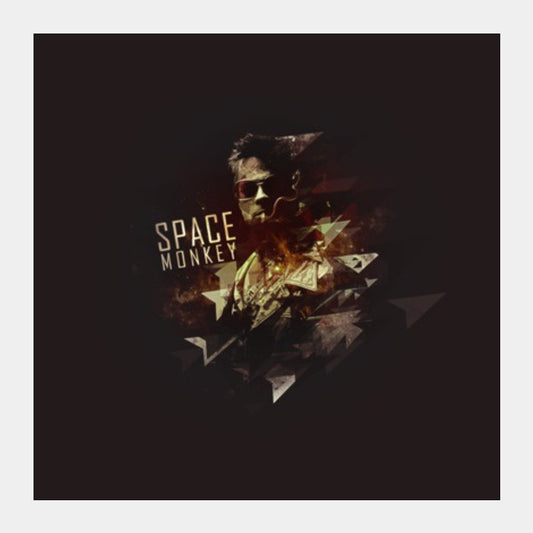 Square Art Prints, Fight club Space Monkey Square Art Prints