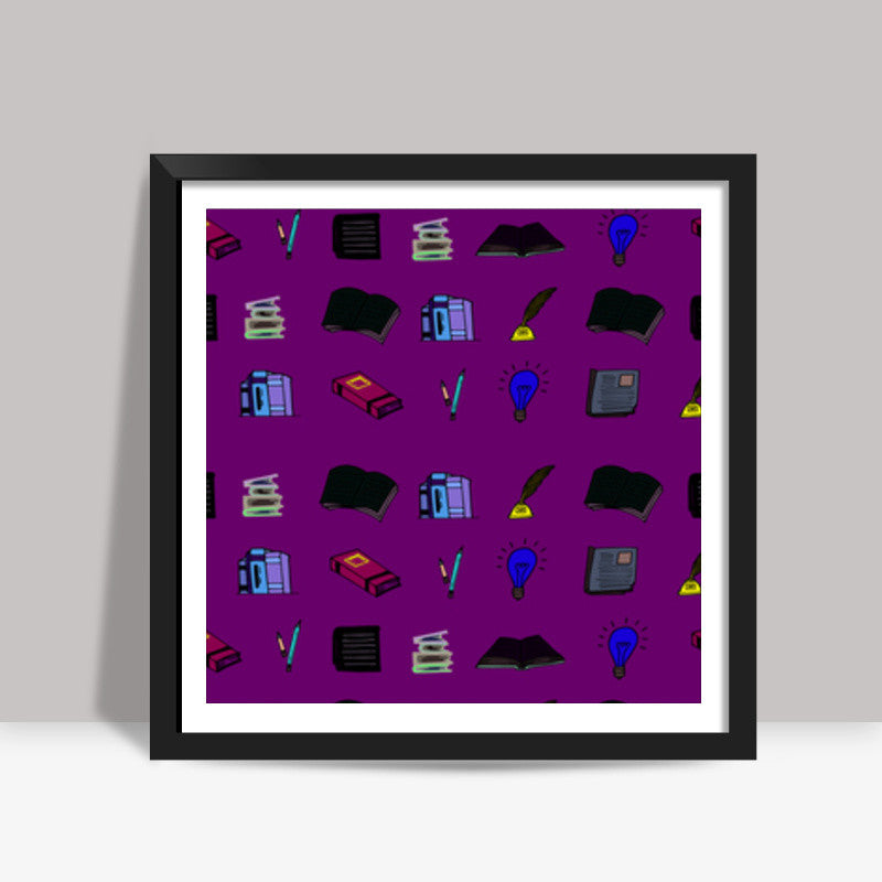 Books and Ideas Square Art Prints