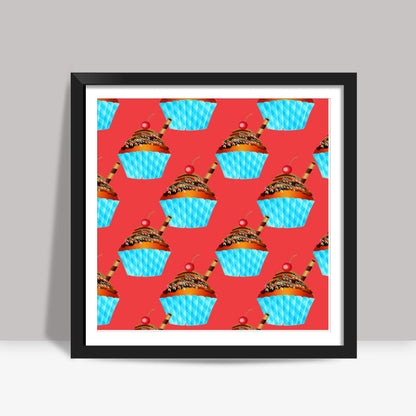 Cupcake Square Art Prints