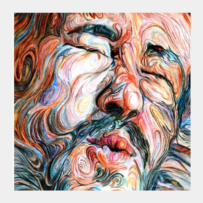 Square Art Prints, The Kissing Dwarf Square Art Prints