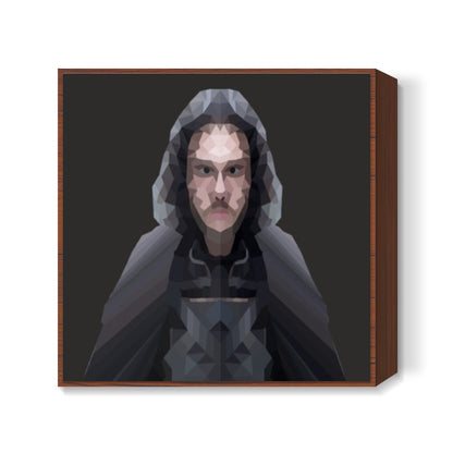 Johnsnow Cartoon - Game Of Thrones Square Art Prints