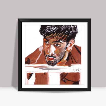 Superstar Ranbir Kapoor knows how to intrigue and to entertain the audience  Square Art Prints