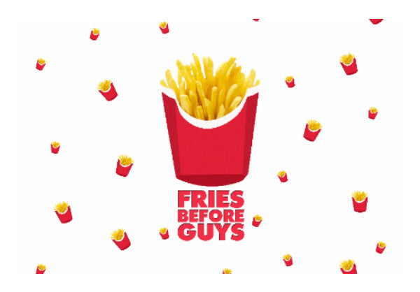 Wall Art, Fries Before Guys - Pattern Wall Art