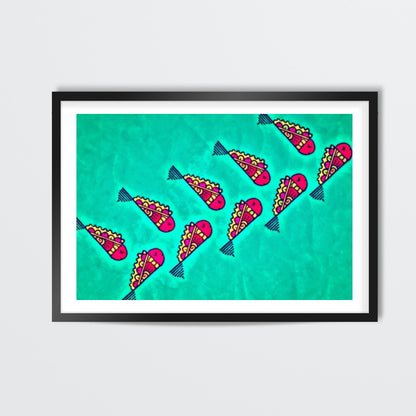 Quirky Fish Zenscrawl Wall Art