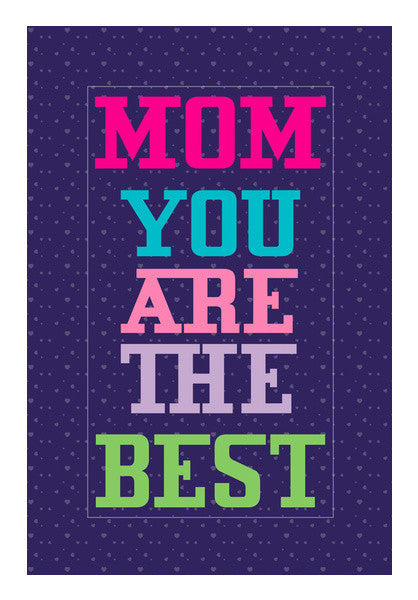 Typography Mom The Best Art PosterGully Specials