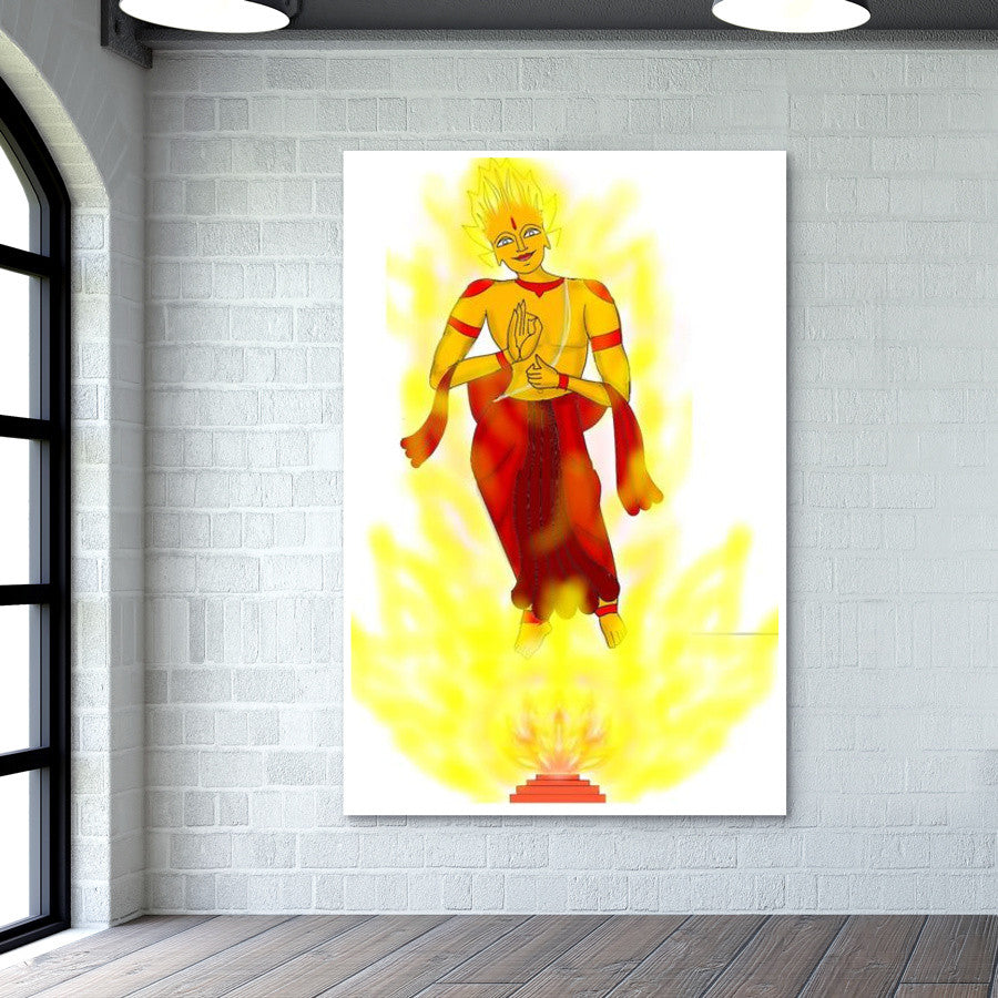 Agni Dev Wall Art | Pratyasha Nithin