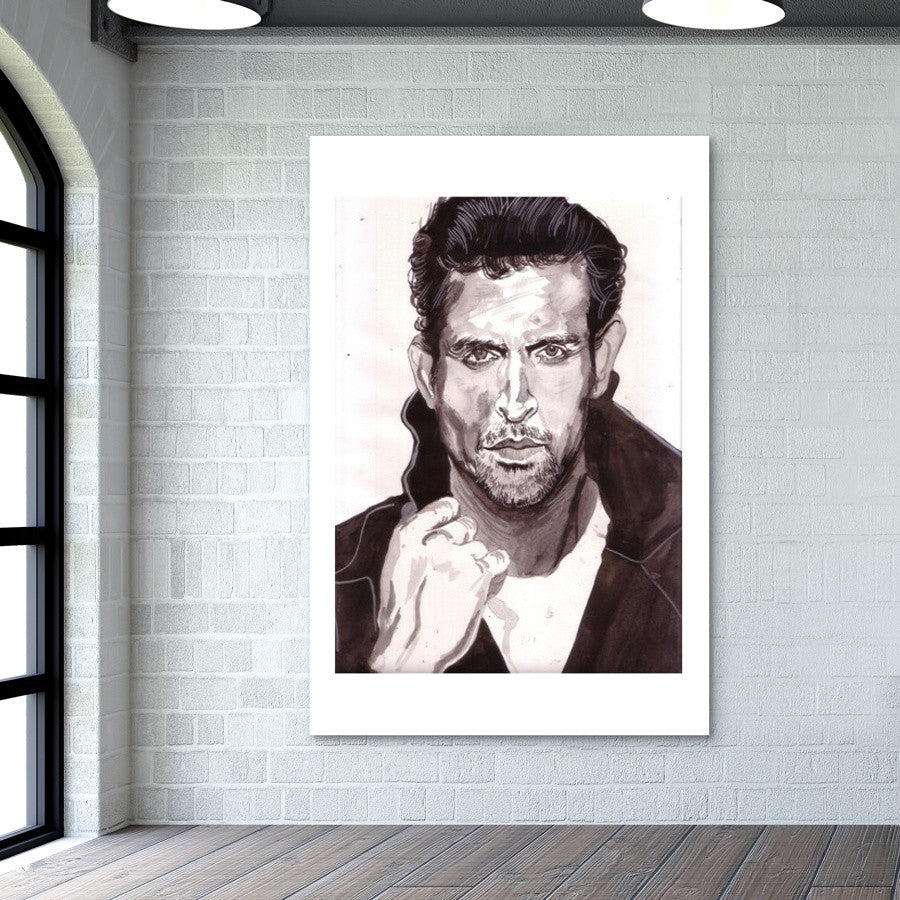 Cool and hot -Hrithik Roshan Wall Art