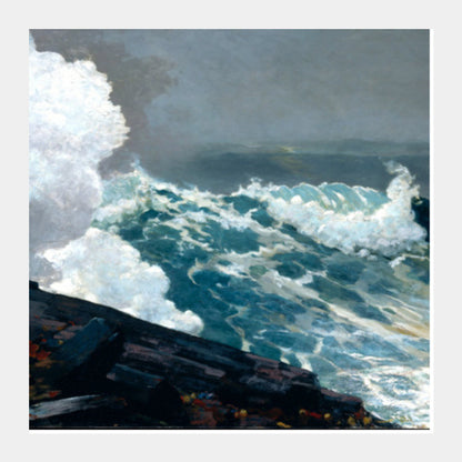 Northeaster by Winslow Homer Square Art Prints