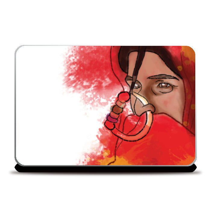 Laptop Skins, Gujarati Woman Laptop Skins