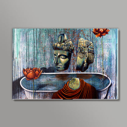 Bodhi Lotus and Tub Wall Art